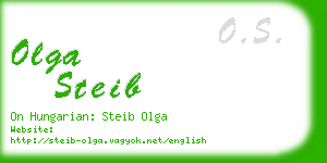 olga steib business card